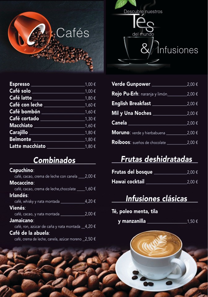 Cafés y tés