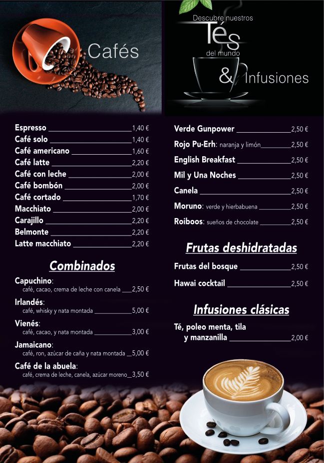 Caf&eacute;s y t&eacute;s